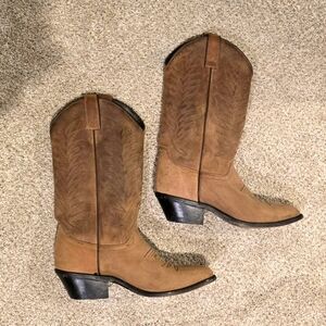 Vintage Diamond J Cowboy Boots - Size 6